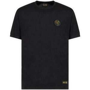 Tričká a polokošele Ea7 Emporio Armani World Of Football T-Shirt - Black vyobraziť