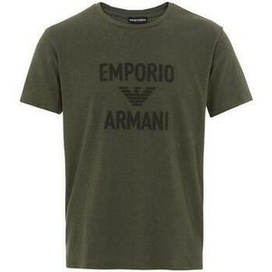 Tričká a polokošele Emporio Armani Beach Woven Logo T-Shirt - Military Green vyobraziť