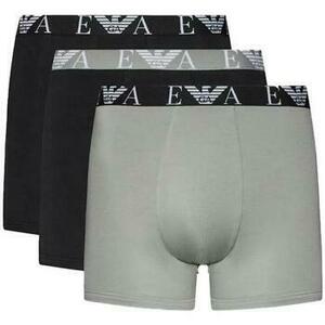 Boxerky Emporio Armani Underwear Three Pack Logo Boxers - Black/Stone vyobraziť