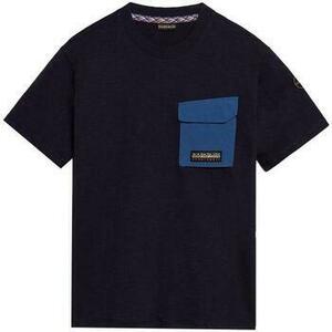 Tričká a polokošele Napapijri S Tepees T-Shirt Navy Blue vyobraziť