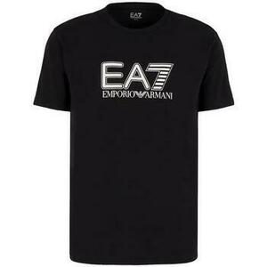 Tričká a polokošele Ea7 Emporio Armani Visibility Logo T-Shirt Black vyobraziť