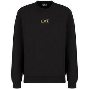 Mikiny Ea7 Emporio Armani Identity Cotton Sweatshirt Black/Gold vyobraziť