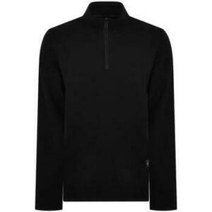 Mikiny Emporio Armani Lounge Quarter Zip Sweatshirt Black vyobraziť