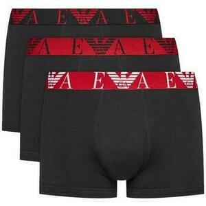 Boxerky Emporio Armani 3 Pack Stretch Cotton Trunks Black vyobraziť