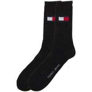 Ponožky Tommy Hilfiger 2 Pack Flag Logo Socks Black vyobraziť