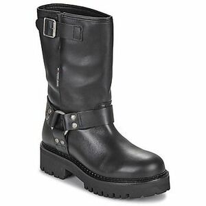 Polokozačky Tommy Jeans TJW URBAN BIKER BOOT LEATHER vyobraziť