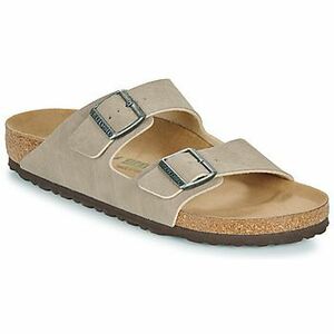 Šľapky Birkenstock Arizona SYN DesDust GrTaupe/Brown VEG vyobraziť