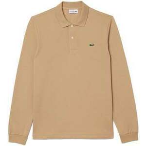 Tričká a polokošele Lacoste Classic Fit Long Sleeve Polo Shirt Beige vyobraziť