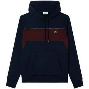 Mikiny Lacoste Colour Block Fleece Hoodie Navy Blue/Bordeaux vyobraziť