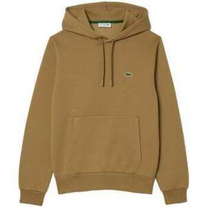 Mikiny Lacoste Fleece Hoodie Brown vyobraziť