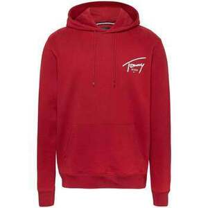 Mikiny Tommy Jeans Signature Logo Graphic Hoodie Regatta Red vyobraziť