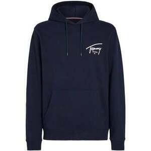 Mikiny Tommy Jeans Signature Logo Graphic Hoodie Dark Night Navy vyobraziť