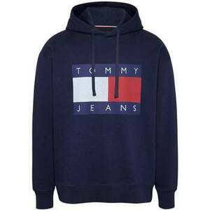 Mikiny Tommy Jeans Flag Badge Relaxed Hoodie Dark Night Navy Melange vyobraziť