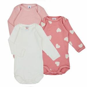 Pyžamá Petit Bateau BODY US ML COEUR PACK X3 vyobraziť