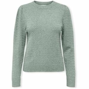 Svetre Only Katia Life Knit L/S - Aqua Gray vyobraziť