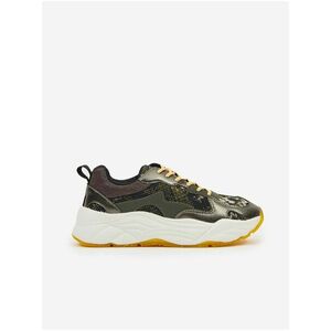 Tmavozelené dámske vzorované tenisky Scotch & Soda Celest Sneaker Green Multi vyobraziť