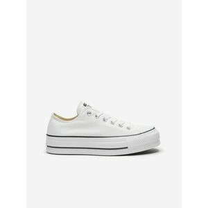 Biele tenisky na platforme Converse Chuck Taylor All Star Canvas Platform vyobraziť