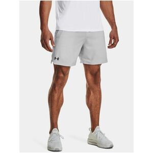 Svetlosivé športové kraťasy Under Armour UA Vanish Woven 6in Shorts vyobraziť