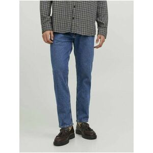 Modré pánske slim fit džínsy Jack & Jones Clark vyobraziť