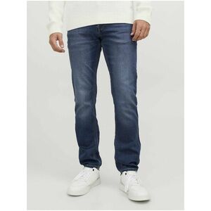 Slim fit pre mužov Jack & Jones - tmavomodrá vyobraziť