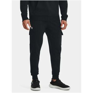 Čierne tepláky Under Armour UA Rival Fleece Cargo Jogger vyobraziť