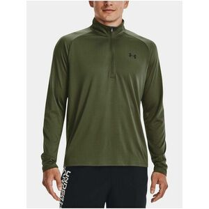 Kaki športové tričko Under Armour UA Tech 2.0 1/2 Zip vyobraziť