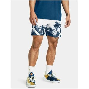 Modro-biele pánske športové kraťasy Under Armour Curry Mesh Short 3 vyobraziť