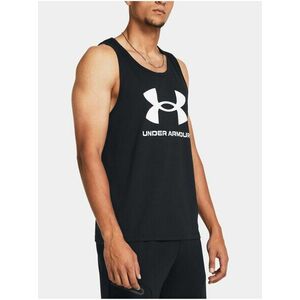 Čierne tielko Under Armour UA SPORTSTYLE LOGO TANK vyobraziť