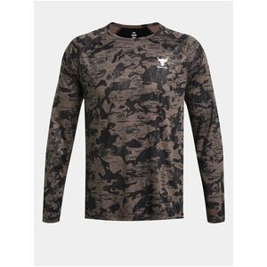 Hnedé tričko Under Armour Pjt Rck IsoChill LS vyobraziť