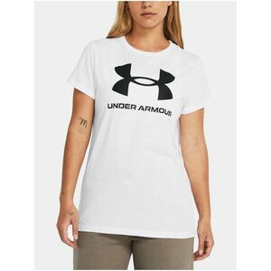 Biele športové tričko Under Armour UA W SPORTSTYLE LOGO SS vyobraziť