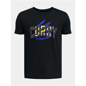 Čierne tričko Under Armour Curry Logo Tee vyobraziť