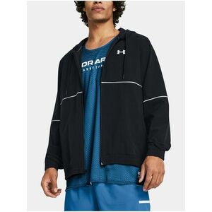 Čierna športová bunda Under Armour UA Baseline Woven Jacket vyobraziť