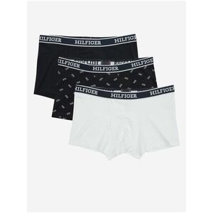 Set troch boxeriek v bielej a čiernej farbe Tommy Hilfiger Underwear vyobraziť