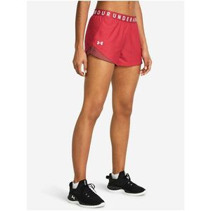 Červené dámske kraťasy Under Armour Play Up Shorts 3.0-RED vyobraziť