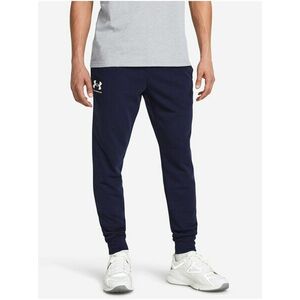 Tmavomodré pánske tepláky Under Armour UA Rival Terry Jogger vyobraziť