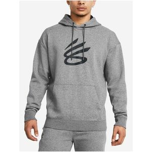 Šedá pánska melírovaná mikina Under Armour Curry Splash Hoodie vyobraziť