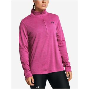 Ružová dámska mikina Under Armour Tech Textured 1/2 Zip vyobraziť