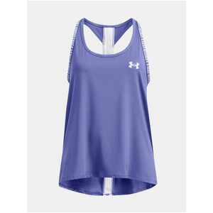 Fialové dievčenské športové tielko Under Armour Knockout Tank-PPL vyobraziť