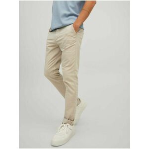 Béžové pánske chino nohavice Jack & Jones Marco vyobraziť