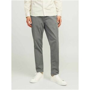 Šedé pánske chino nohavice Jack & Jones Stace vyobraziť