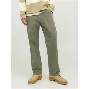 Khaki pánske nohavice Jack & Jones Eddie vyobraziť