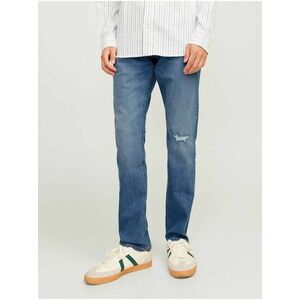 Modré pánske slim fit džínsy Jack & Jones Glenn vyobraziť