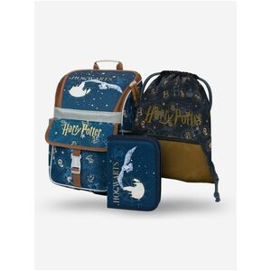 Fialový školský set - aktovka, peračník, vrecko Baagl Zippy Harry Potter Bradavice vyobraziť