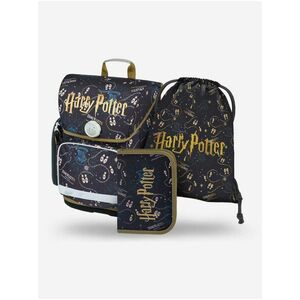 Modrý školský set Ergo - aktovka, peračník, sáčok Baagl Harry Potter Póbertov Plánok vyobraziť