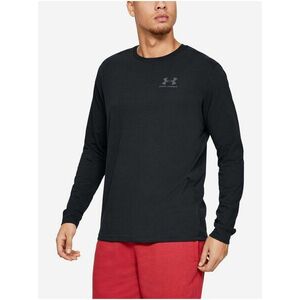 Čierne športové tričko Under Armour UA SPORTSTYLE LEFT CHEST LS vyobraziť