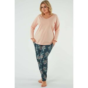 Dámske pyžamo Italian Fashion Julietta - bavlna Svetlooranžová 2XL vyobraziť