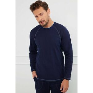 Pánske pyžamo Italian Fashion Salomon - bavlna Tmavomodrá 2XL vyobraziť