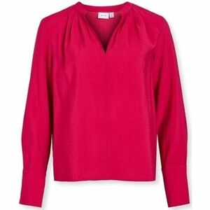 Blúzka Vila Top Milla L/S - Cerise vyobraziť