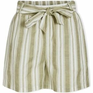 Šortky/Bermudy Vila Etni Shorts - Egret/Oil Green vyobraziť