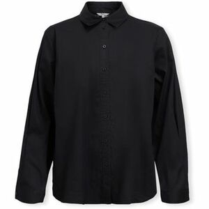 Blúzka Object Catinka Shirt - Black vyobraziť